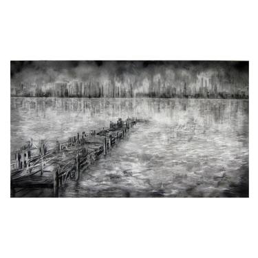 Original Expressionism Landscape Drawings by Leanette Botha