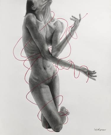 Print of Fine Art Nude Drawings by Sofía Román