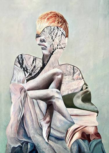 Original Contemporary Portrait Painting by Natalia Lewandowska