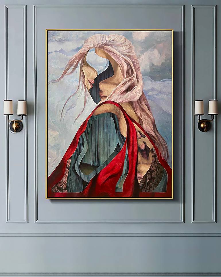 Original Contemporary People Painting by Natalia Lewandowska