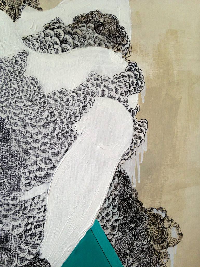 Original Abstract Expressionism Women Painting by Natalia Lewandowska