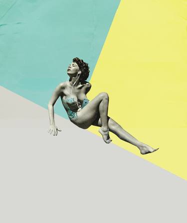 Original Modern Nude Collage by Natalia Lewandowska