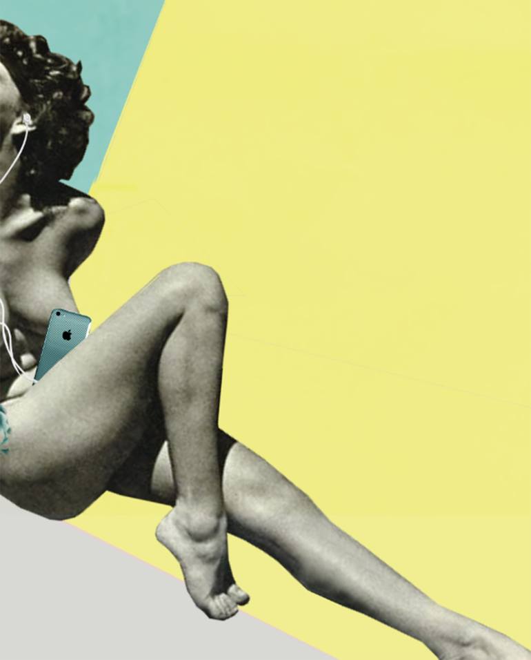 Original Nude Collage by Natalia Lewandowska