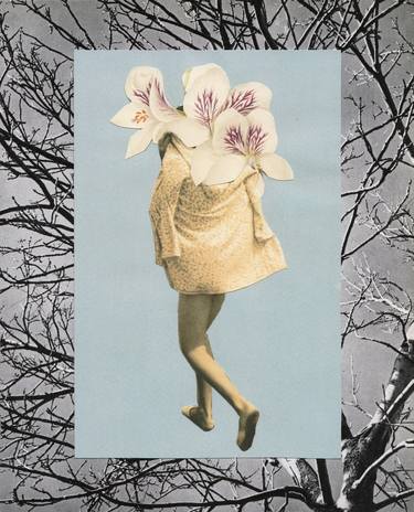Original Dada Nature Collage by Natalia Lewandowska