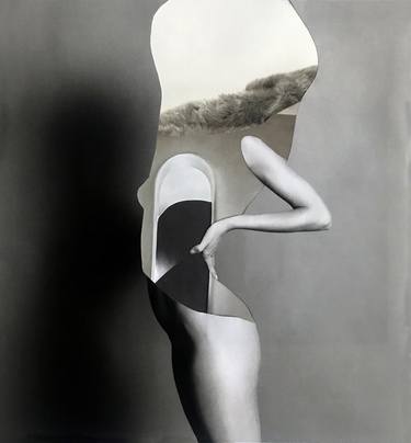 Original Dada Women Collage by Natalia Lewandowska