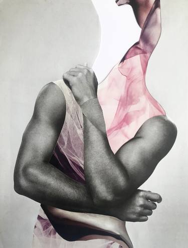 Original Dada Men Collage by Natalia Lewandowska