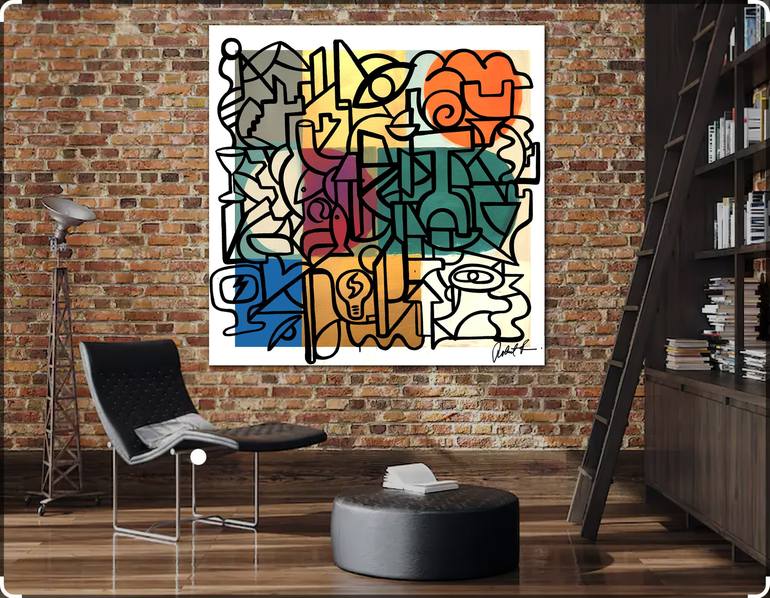 Original Abstract Expressionism Abstract Painting by Robert Erod