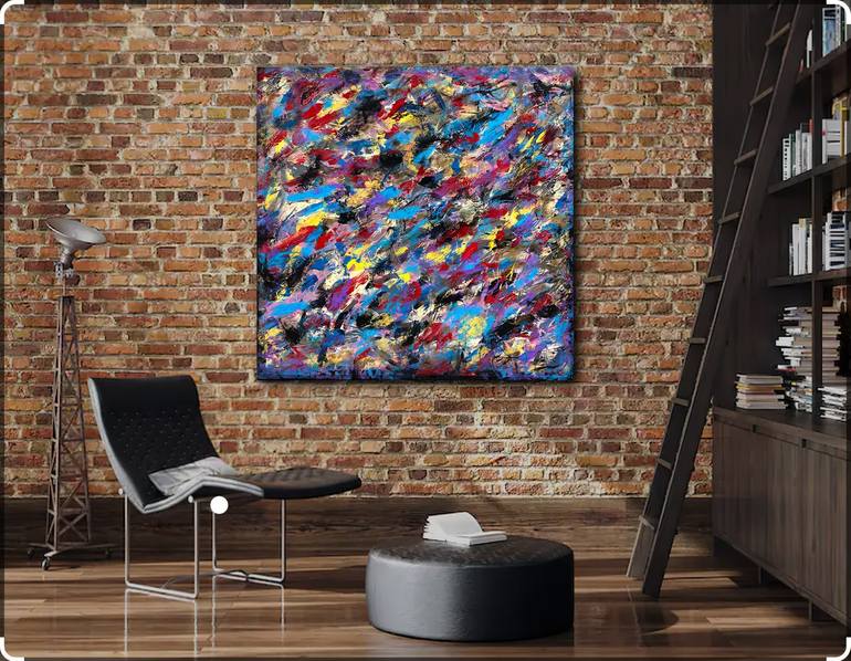 Original Abstract Expressionism Abstract Painting by Robert Erod