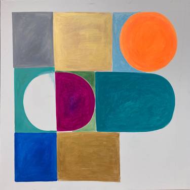 Original Cubism Abstract Paintings by Robert Erod