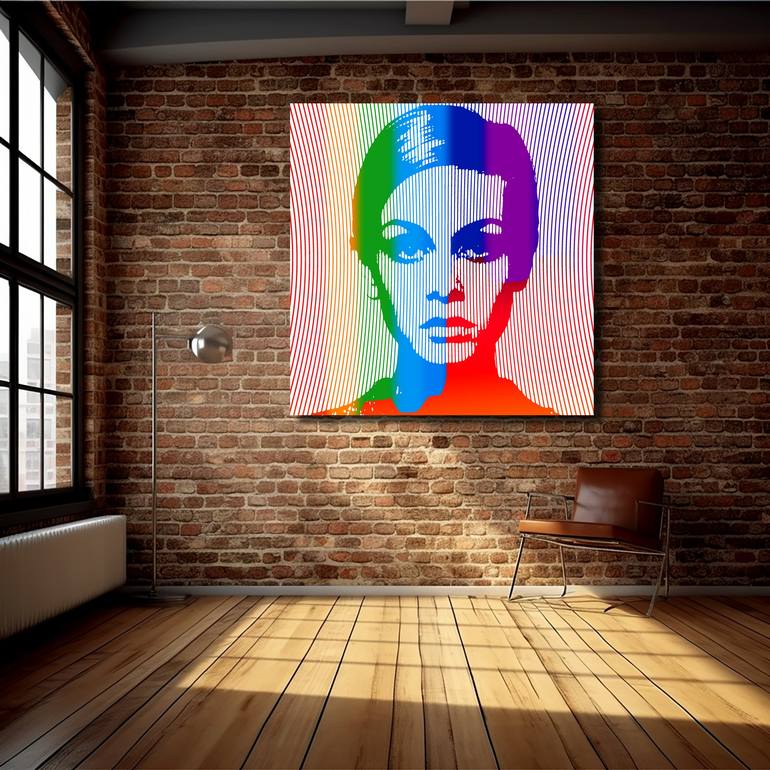 Original Abstract Expressionism Pop Culture/Celebrity Digital by Robert Erod