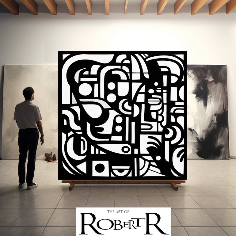 Original Cubism Abstract Painting by Robert Erod