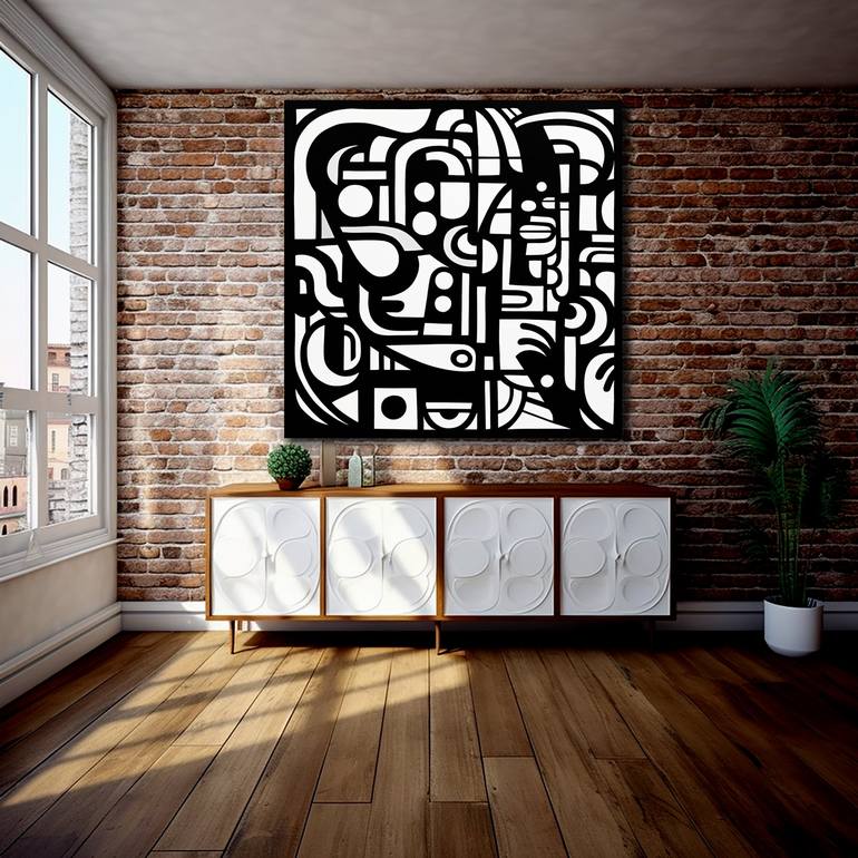 Original Cubism Abstract Painting by Robert Erod