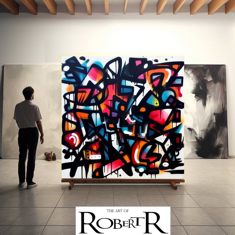 Original Abstract Expressionism Abstract Digital by Robert Erod
