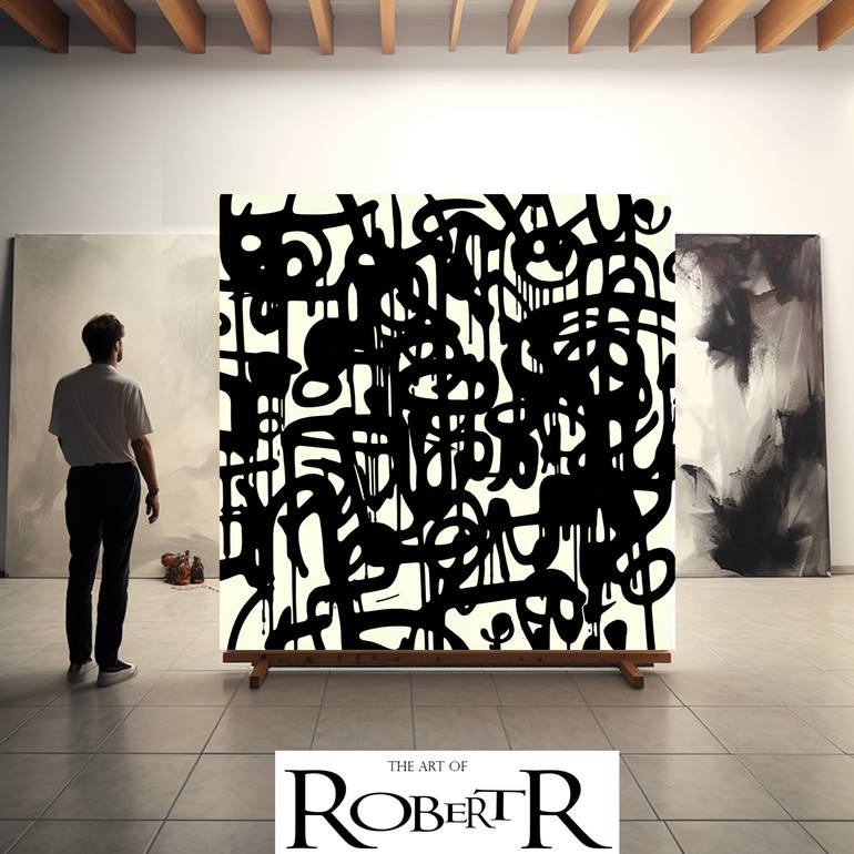 Original Abstract Expressionism Abstract Painting by Robert Erod