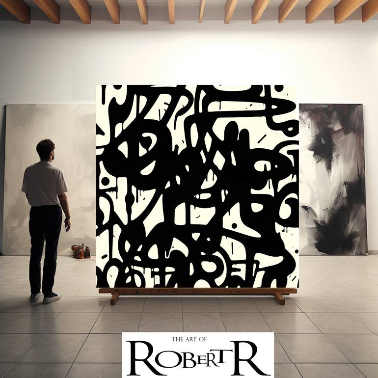 Original Abstract Expressionism Abstract Painting by Robert Erod