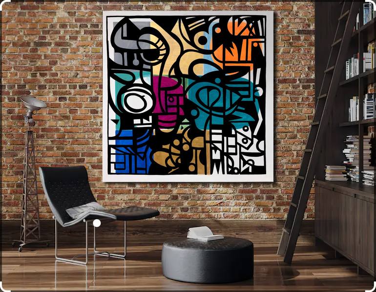 Original Abstract Painting by Robert Erod