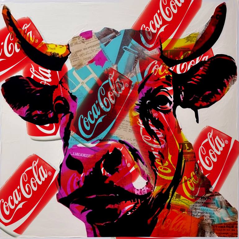 Coca-Cola Spray Paint Pop Art Can - Canvas Print