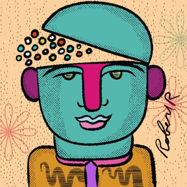 Original Cubism Abstract Digital by Robert Erod