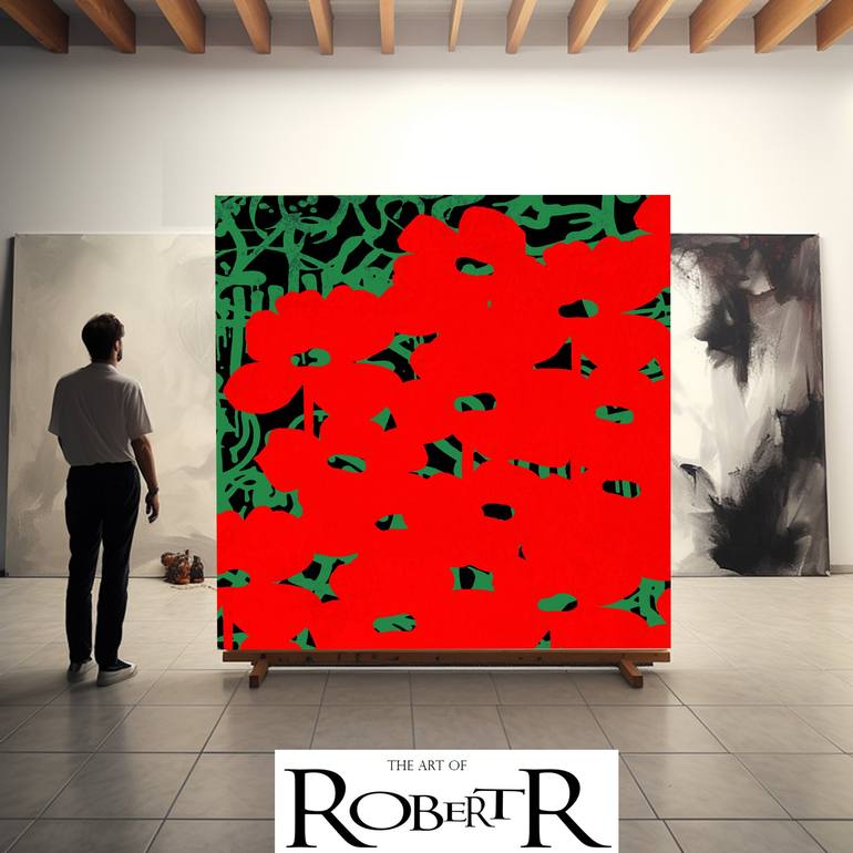 Original Abstract Expressionism Botanic Digital by Robert Erod