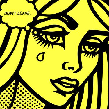 Don't Leave -  Modern POP Girl 72x72 HUGE 6ft Robert 2024 NYC thumb