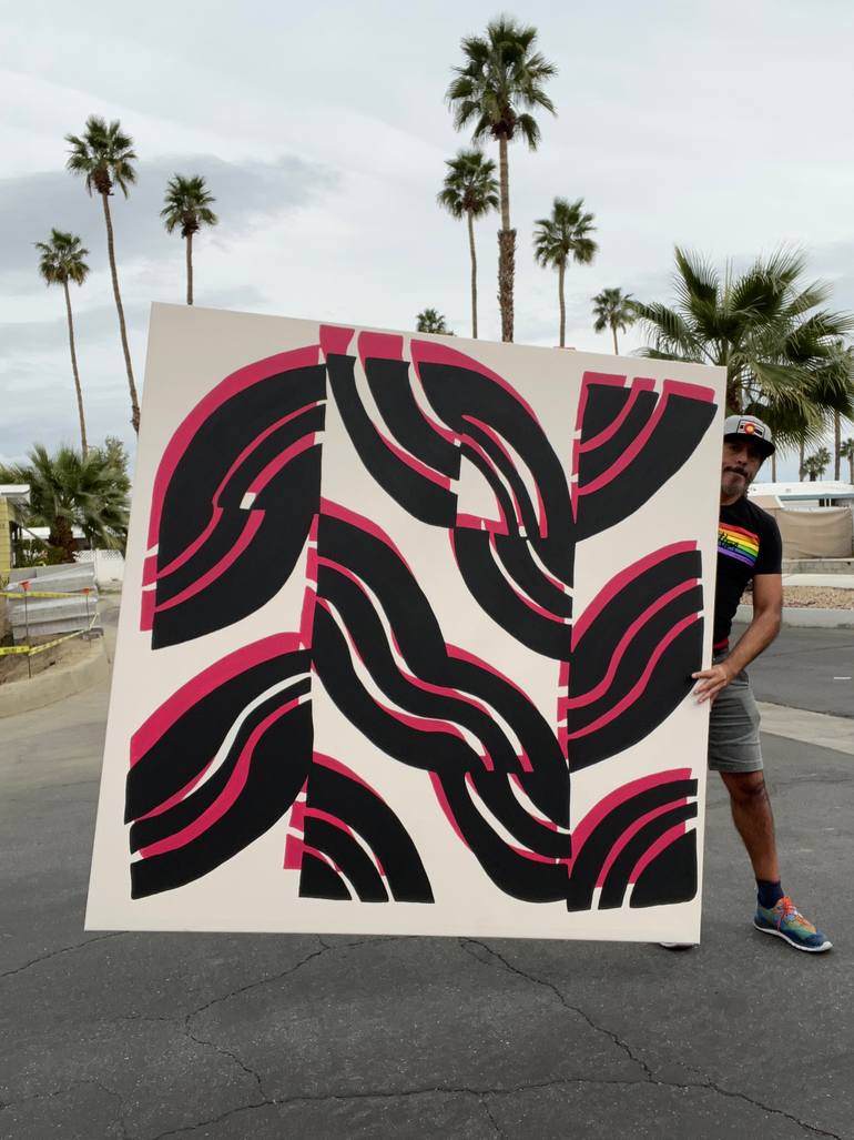 Original Abstract Expressionism Floral Painting by Robert Erod