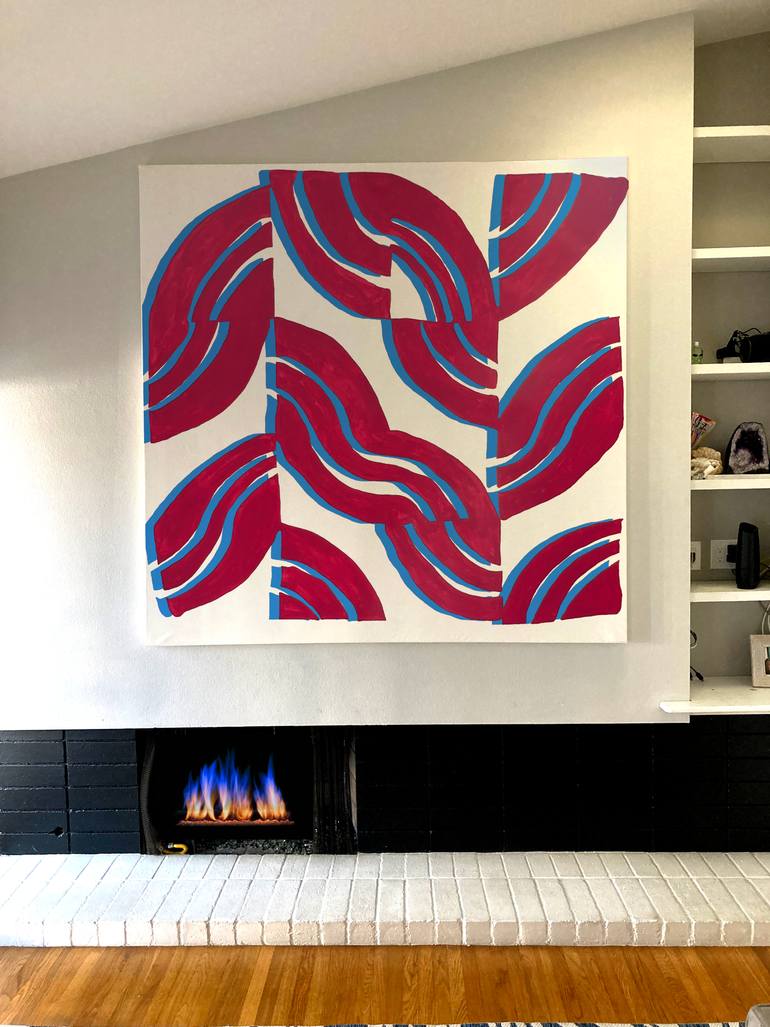 Original Abstract Expressionism Floral Painting by Robert Erod