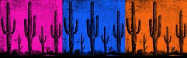 2 Neon Cactus 83x26  Signed Art by Robert Erod thumb