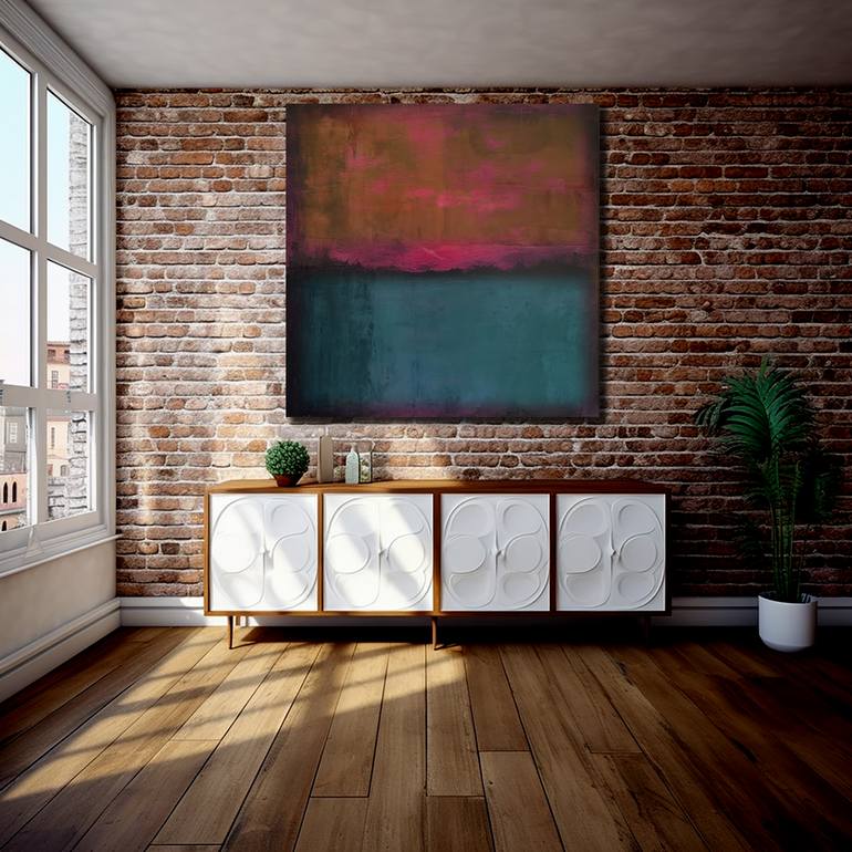 Original Abstract Expressionism Abstract Painting by Robert R Rodriguez