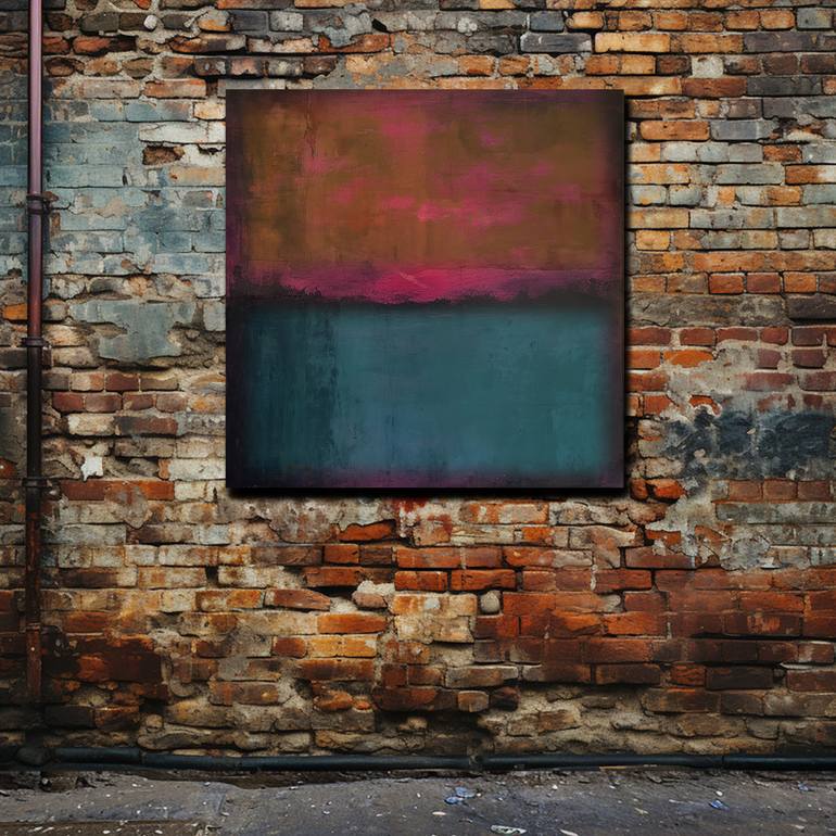 Original Abstract Expressionism Abstract Painting by Robert R Rodriguez