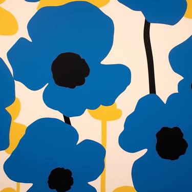 Original Cubism Floral Digital by Robert Erod