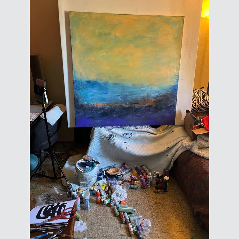 Original Abstract Expressionism Abstract Painting by Robert Erod
