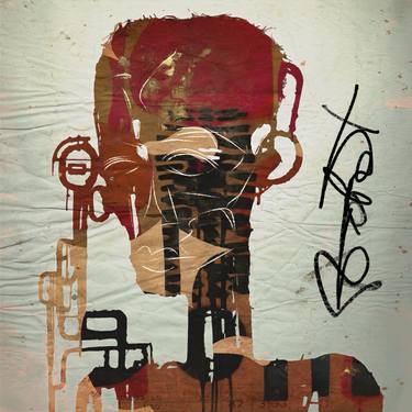 Original Abstract Expressionism People Drawings by Robert Erod