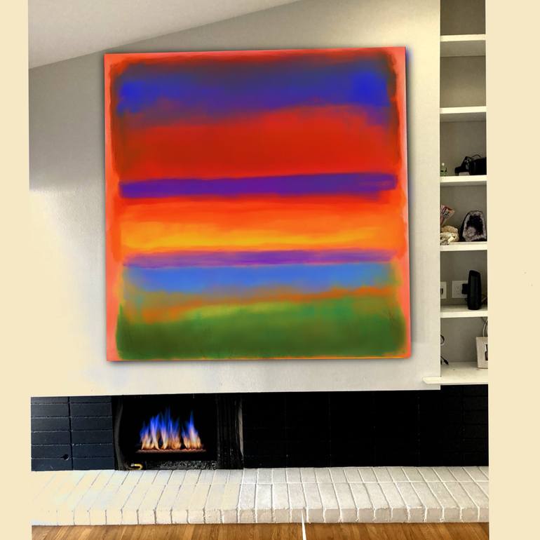 Original Abstract Expressionism Abstract Painting by Robert Erod