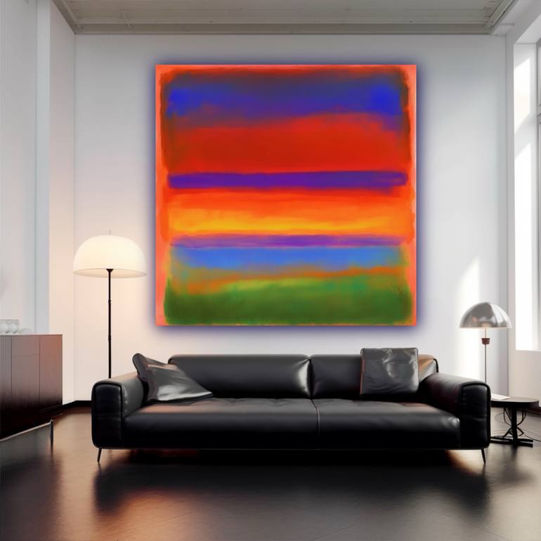 Original Abstract Expressionism Abstract Painting by Robert Erod