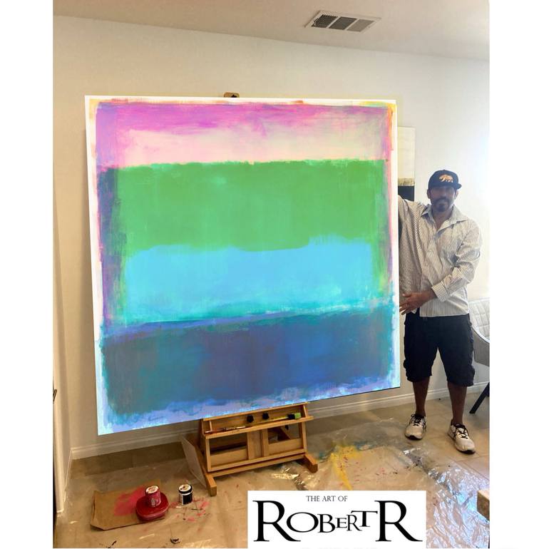 Original Abstract Expressionism Abstract Painting by Robert Erod