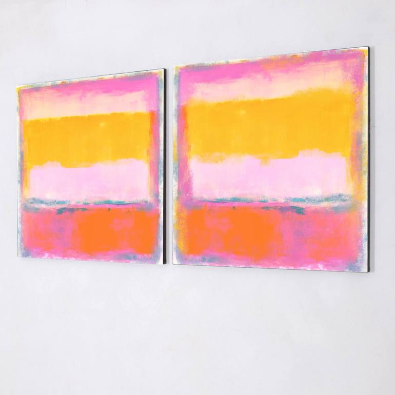 Original Abstract Expressionism Abstract Painting by Robert R Rodriguez
