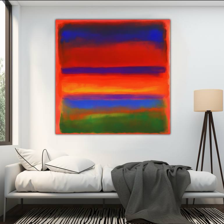 Original Abstract Expressionism Abstract Painting by Robert Erod