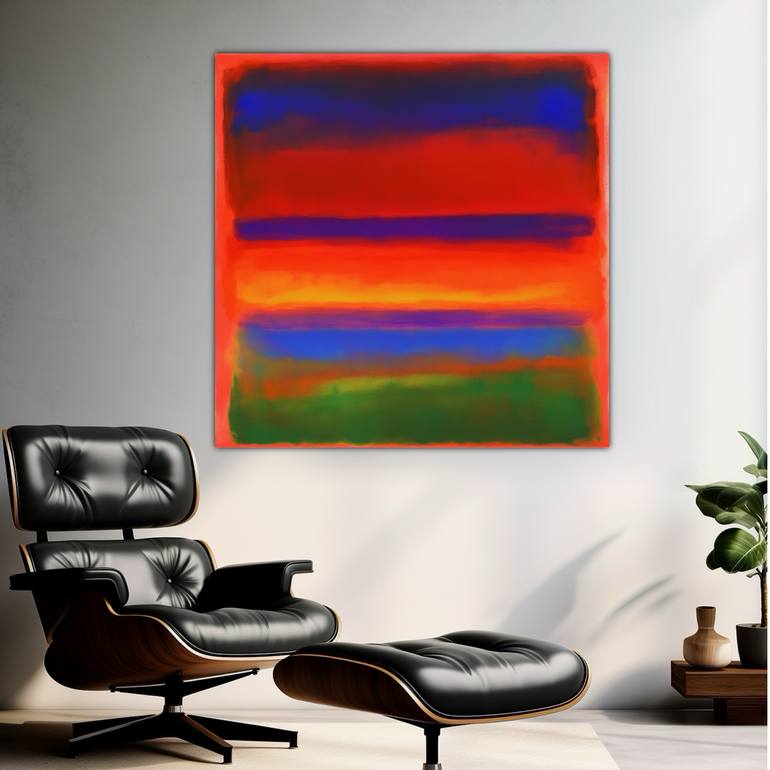 Original Abstract Expressionism Abstract Painting by Robert Erod
