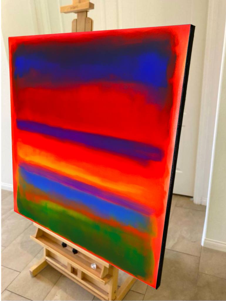 Original Abstract Expressionism Abstract Painting by Robert Erod