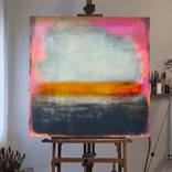 Santa Fe 47x47 Texture | Stretched Shipping Modern by Robert Erod