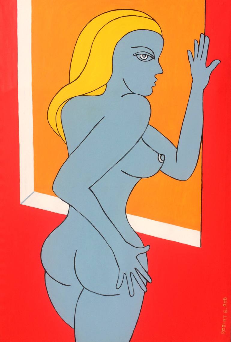 French Full Figured Female Nudes Painting by Robert Erod