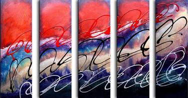 FENG SHUI SUNSET - 5 PANEL COMMISSION in this style thumb