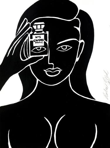 chanel no 5 drawing