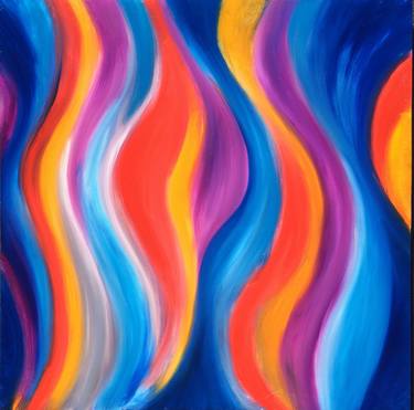 GICLEE ON CANVAS OIL PAINTING ABSTRACT thumb