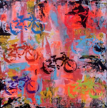Pastel Spray Paint Bicycles thumb
