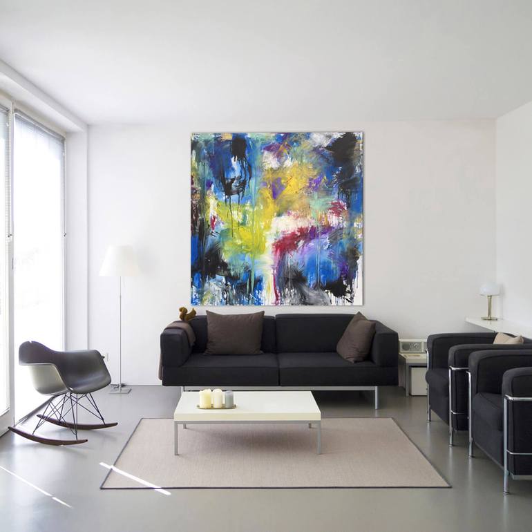 Original Abstract Expressionism Abstract Painting by Robert Erod