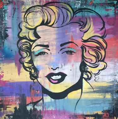 Marilyn 36x36 GICLEE on Gallery Rolled Canvas thumb