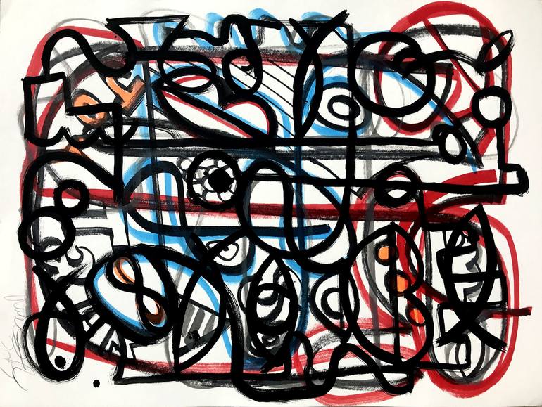 Original Abstract Expressionism Abstract Paintings by Robert Erod