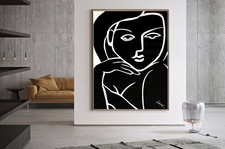 Original Abstract Nude Painting by Robert Erod