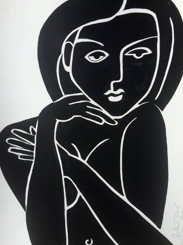 48x60 Female Nude Vogue Gallery wrapped thumb